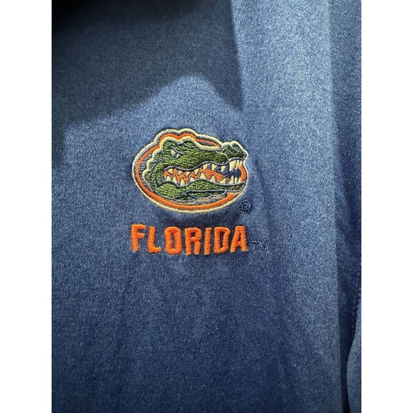 Florida Gators Polo Shirt Mens M Medium Blue Colosseum Coach Golf NCAA Football - Picture 2 of 4